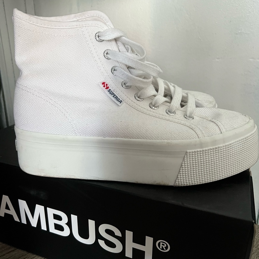 High top Superga Platforms